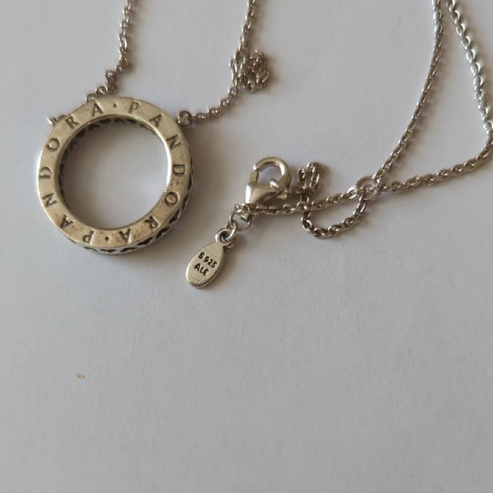 Pandora Silver Circle Pendant Necklace - Picture 4 of 6